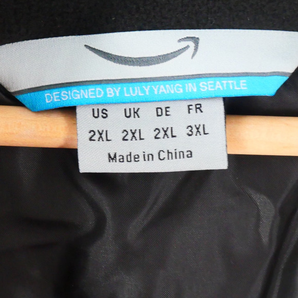 NEW Amazon Prime Driver Men's 2XL Parka Coat Hooded Winter Luly Yang Reflective - Picture 8 of 14